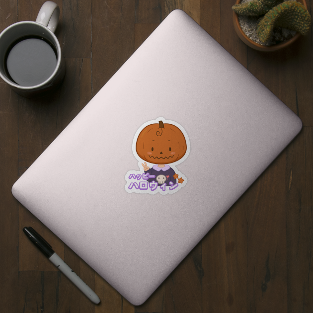 "Happy Halloween" cute Pumpkin kid by Zakuro